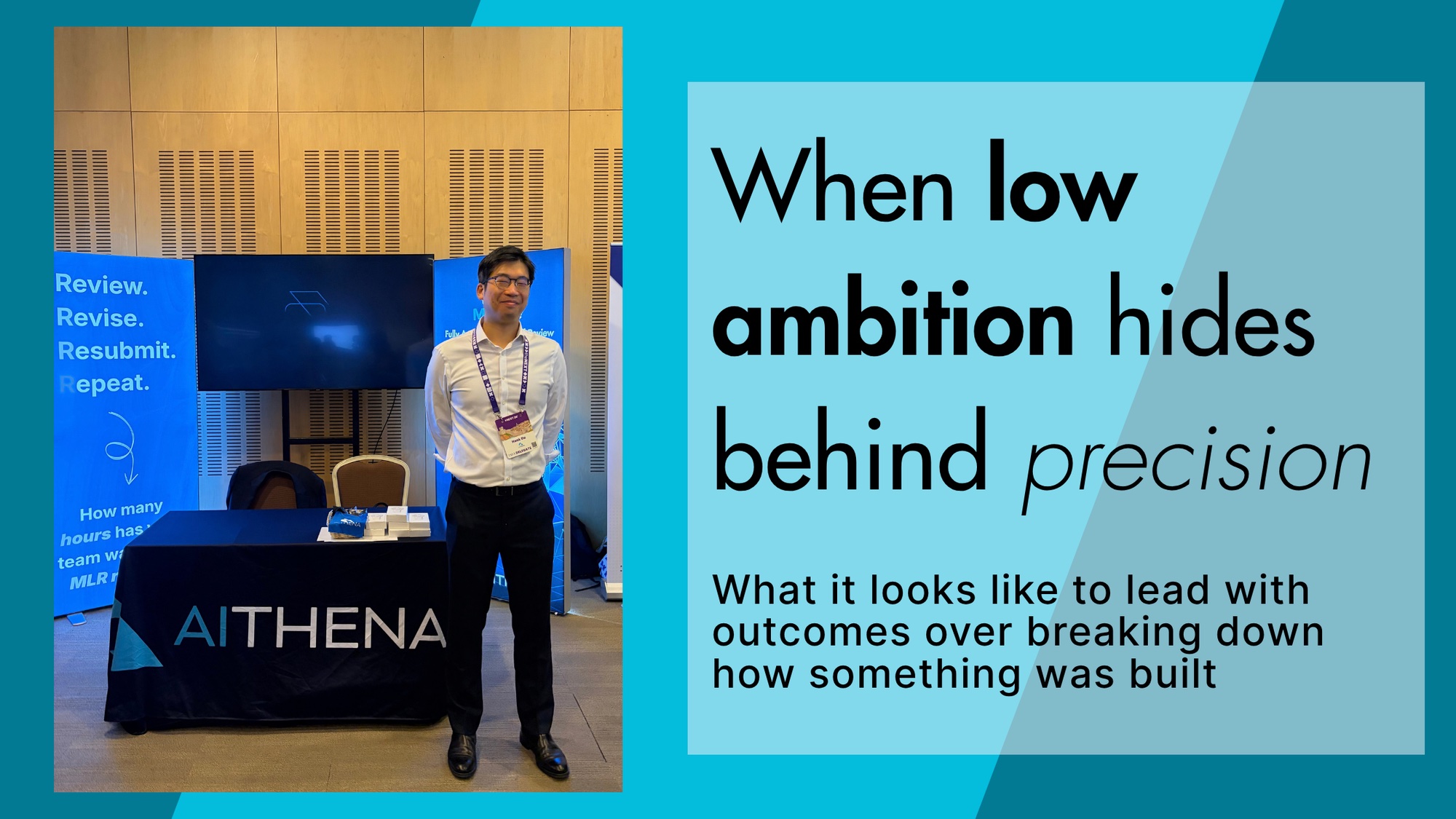 When low ambition hides behind precision